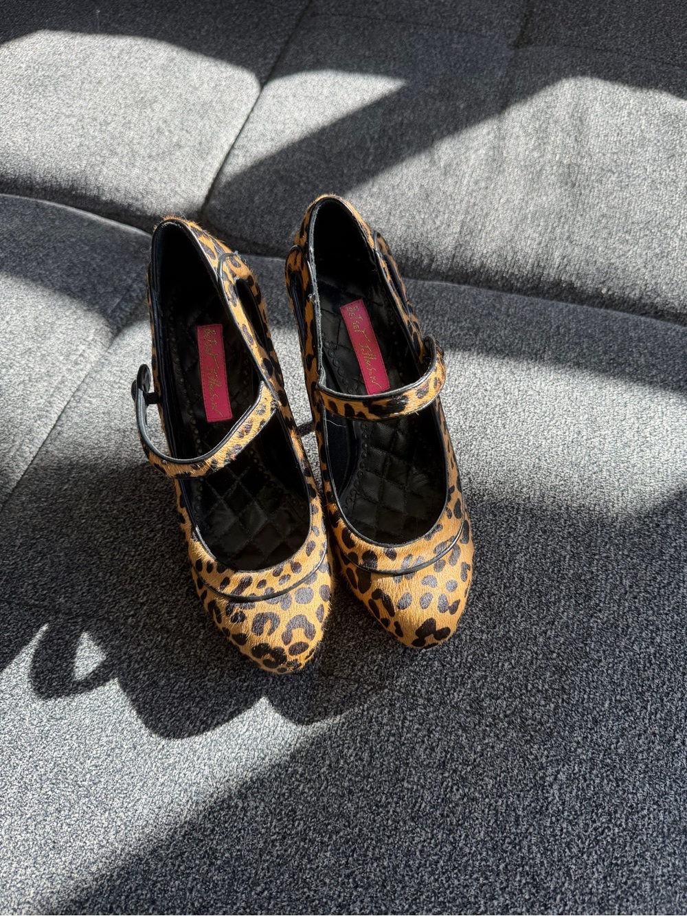 Betsey JohnsonLeopard Print Mary Jane Heels - Women Shoes
